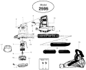 Page A Diagram and Parts List for 2595 Attachment Weed Eater Leaf Blower / Vacuum